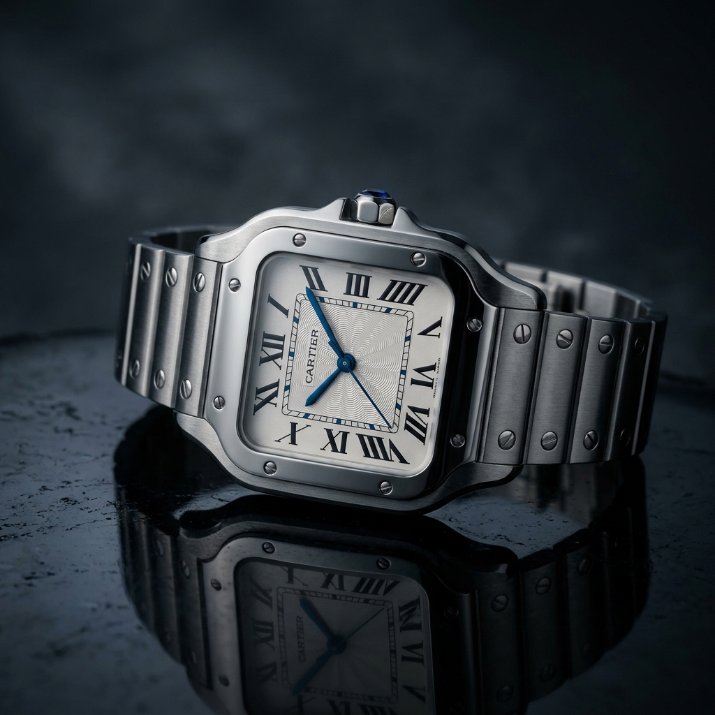 Pre-Owned Cartier Santos de Cartier Medium