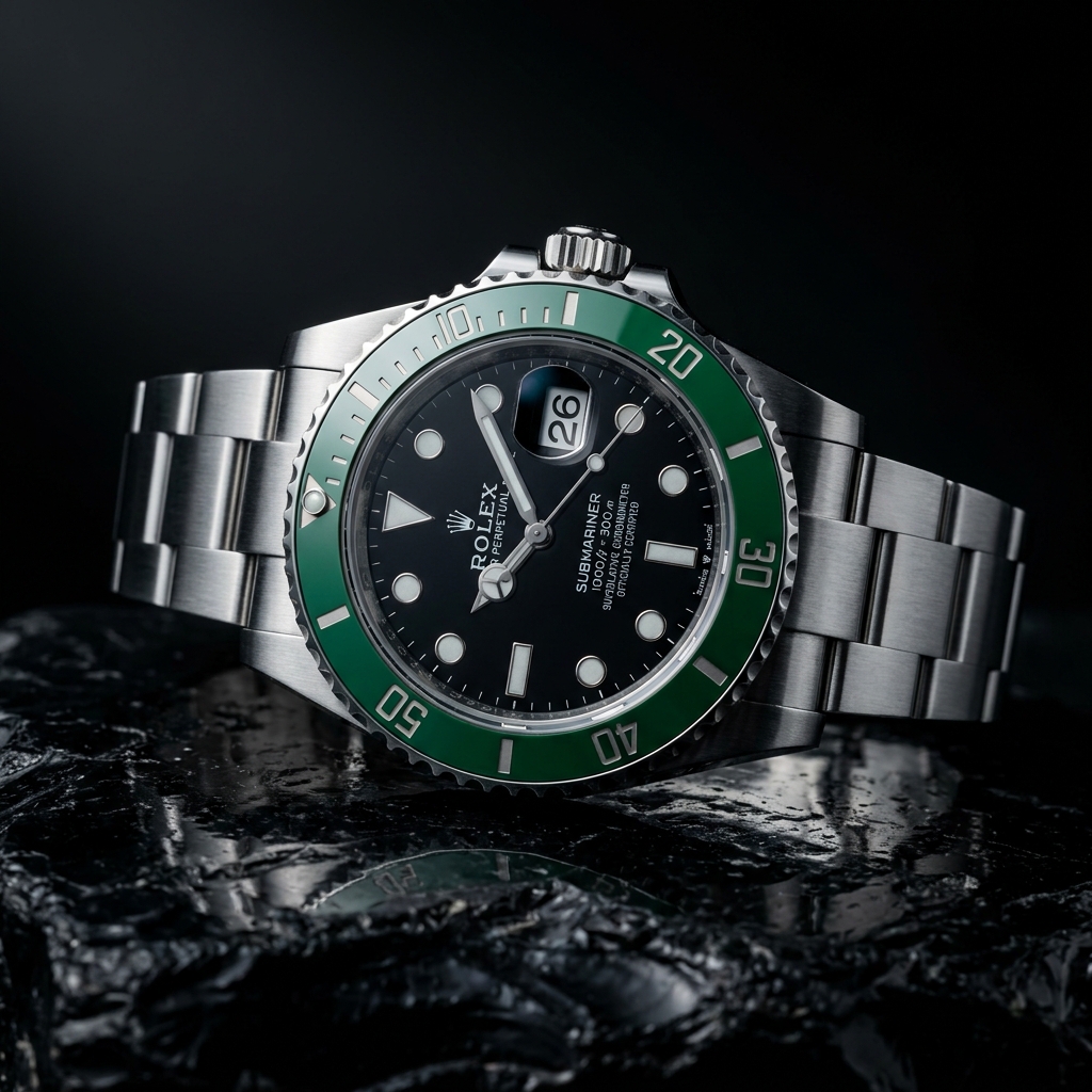 Pre-Owned Rolex Submariner Kermit Green